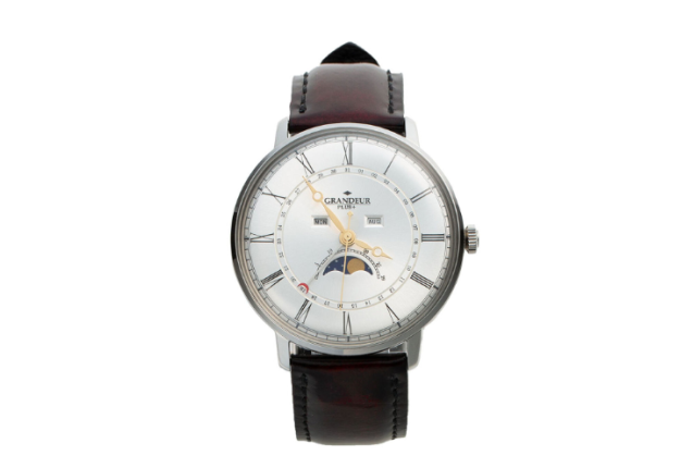Buy GRANDEUR PLUS PARLEY Leather moonphase Men Wrist Watch - Model